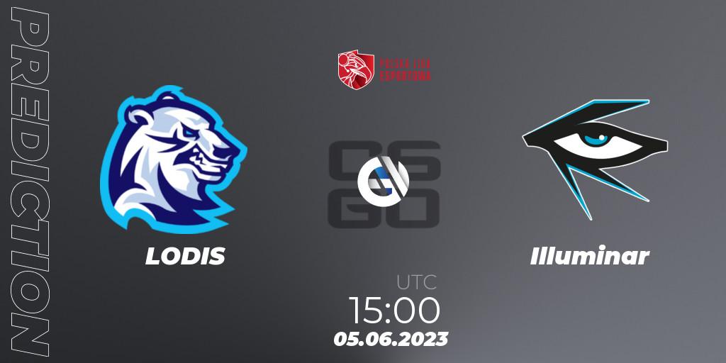 LODIS contre Illuminar : prédiction de match. 05.06.23. CS2 (CS:GO), Polish Esports League 2023 Split 2