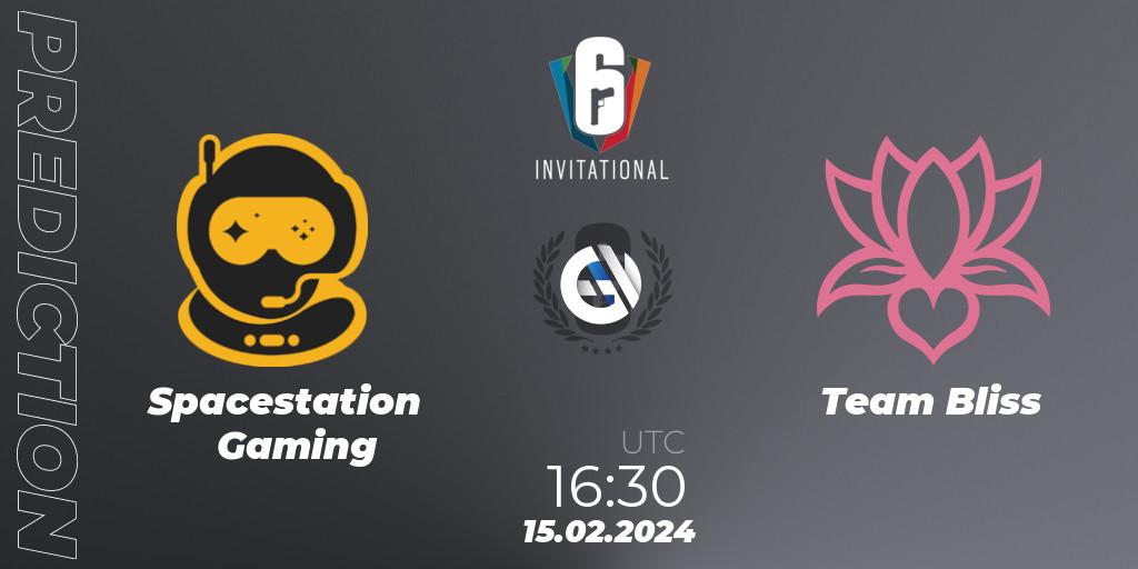 Spacestation Gaming contre Team Bliss : prédiction de match. 15.02.2024 at 16:30. Rainbow Six, Six Invitational 2024 - Group Stage