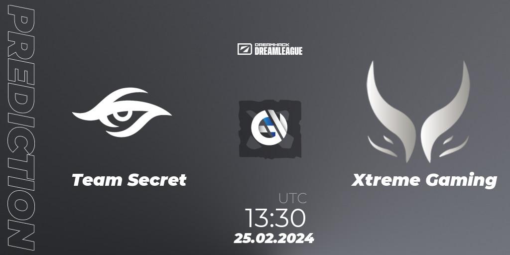 Team Secret contre Xtreme Gaming : prédiction de match. 25.02.24. Dota 2, DreamLeague Season 22