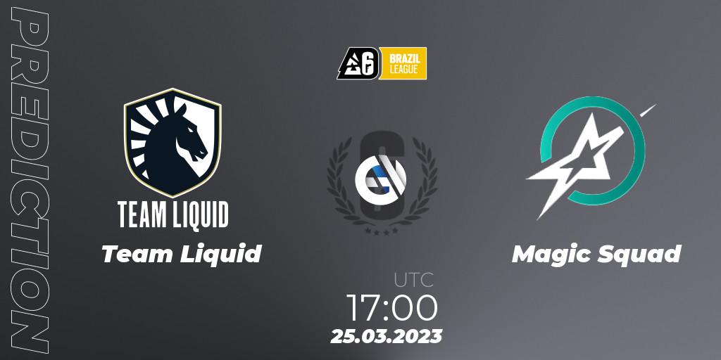 Team Liquid contre Magic Squad : prédiction de match. 25.03.23. Rainbow Six, Brazil League 2023 - Stage 1