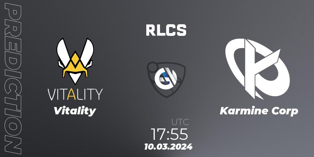 Vitality contre Karmine Corp : prédiction de match. 10.03.24. Rocket League, RLCS 2024 - Major 1: Europe Open Qualifier 3