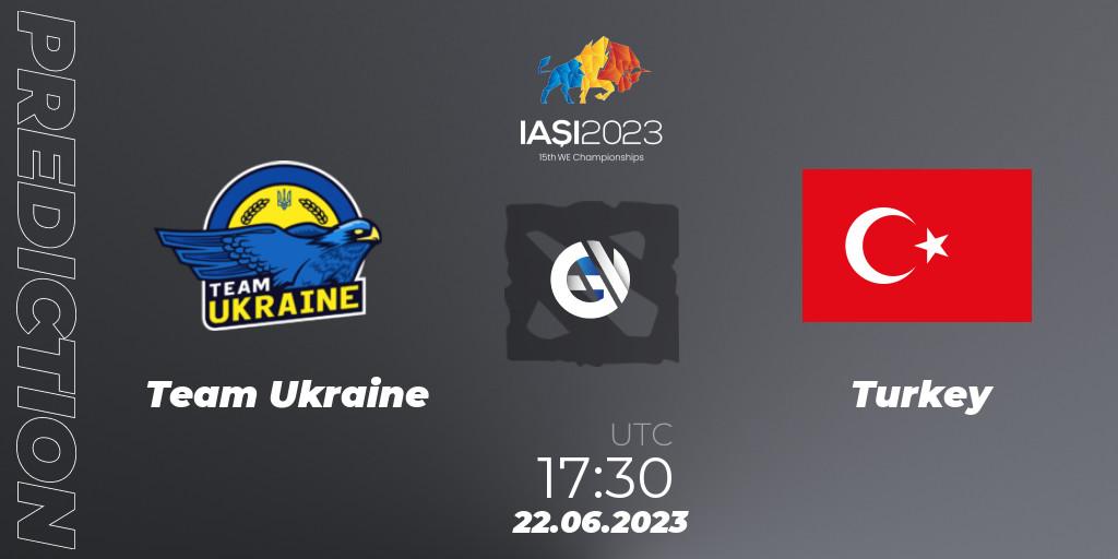 Team Ukraine contre Turkey : prédiction de match. 22.06.23. Dota 2, IESF Europe B Qualifier 2023