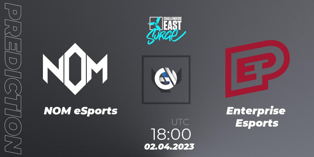 NOM eSports contre Enterprise Esports : prédiction de match. 02.04.23. VALORANT, VALORANT Challengers 2023 East: Surge Split 2