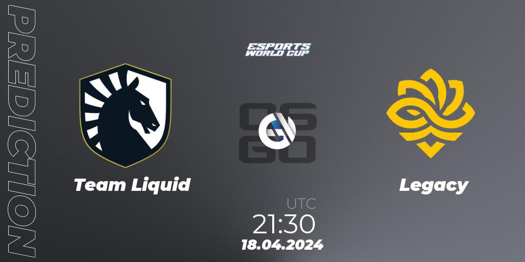 Team Liquid contre Legacy : prédiction de match. 18.04.24. CS2 (CS:GO), Esports World Cup 2024: North American Closed Qualifier