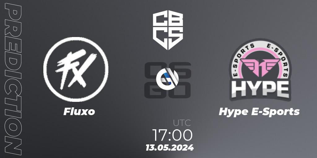 Fluxo contre Hype E-Sports : prédiction de match. 13.05.2024 at 17:00. Counter-Strike (CS2), CBCS Season 4