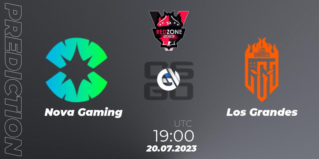 Nova Gaming contre Los Grandes : prédiction de match. 20.07.2023 at 19:00. Counter-Strike (CS2), RedZone PRO League Season 5
