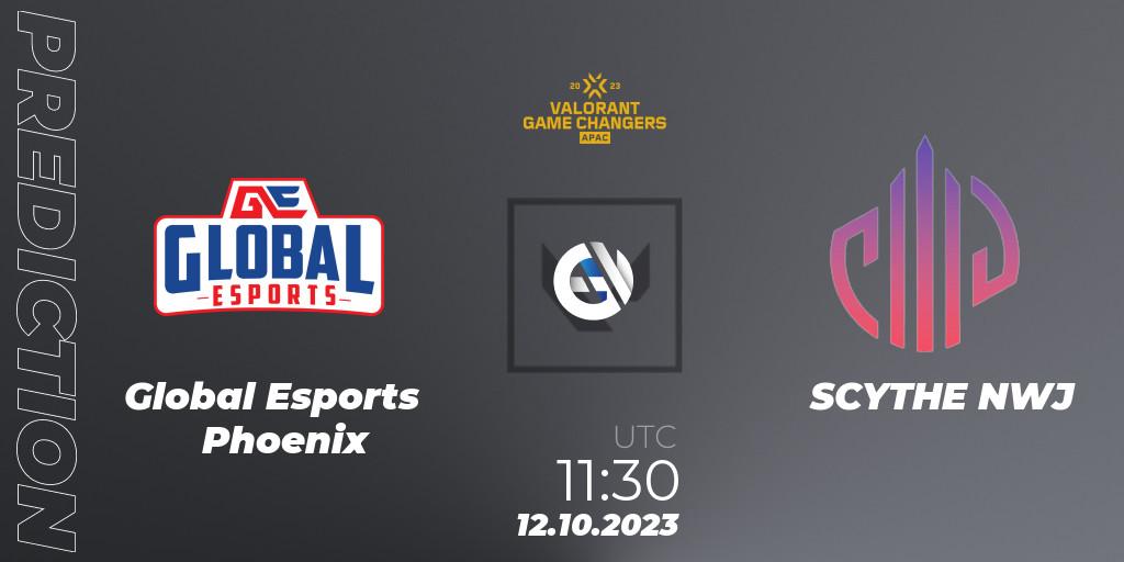 Global Esports Phoenix contre SCYTHE NWJ : prédiction de match. 12.10.2023 at 12:45. VALORANT, VCT 2023: Game Changers APAC Elite