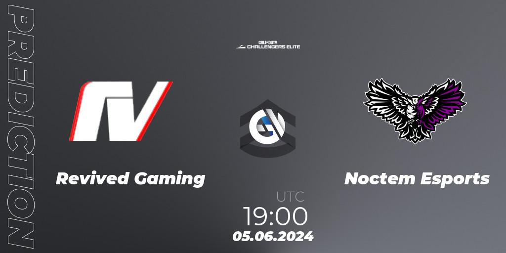 Revived Gaming contre Noctem Esports : prédiction de match. 05.06.2024 at 19:00. Call of Duty, Call of Duty Challengers 2024 - Elite 3: EU