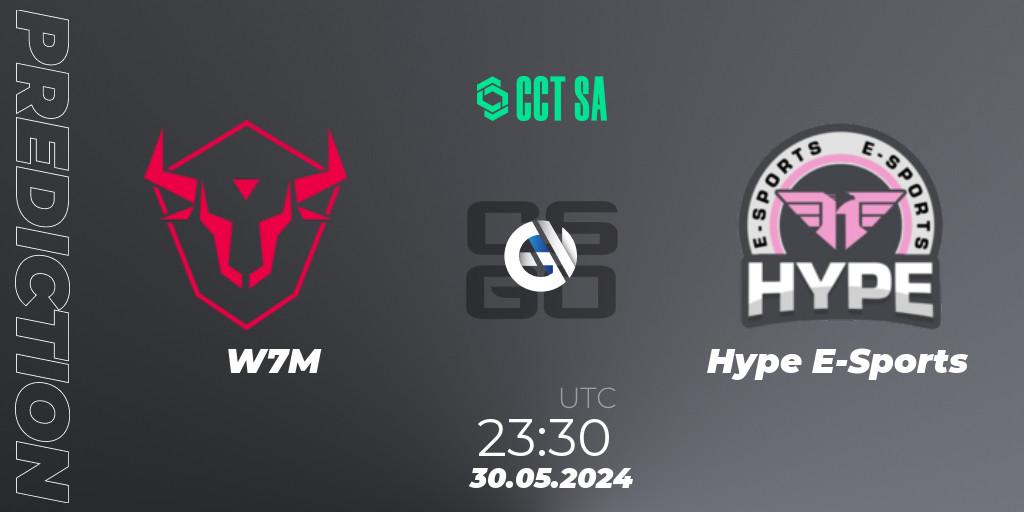 W7M contre Hype E-Sports : prédiction de match. 30.05.2024 at 23:30. Counter-Strike (CS2), CCT Season 2 South America Series 1