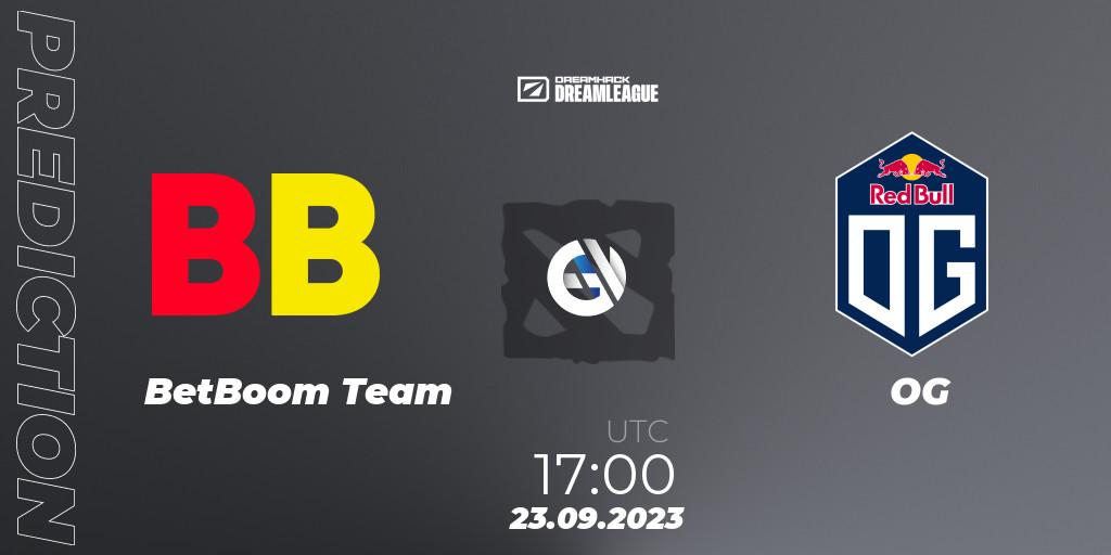 BetBoom Team contre OG : prédiction de match. 23.09.2023 at 17:13. Dota 2, DreamLeague Season 21