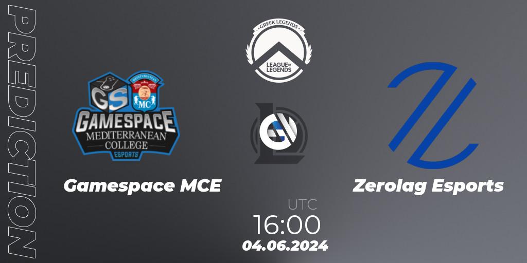 Gamespace MCE contre Zerolag Esports : prédiction de match. 04.06.2024 at 16:00. LoL, GLL Summer 2024