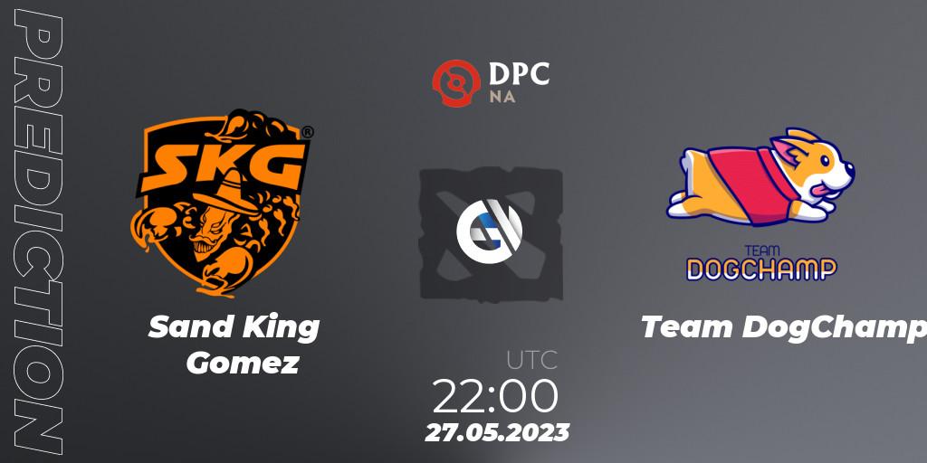 Sand King Gomez contre Team DogChamp : prédiction de match. 27.05.23. Dota 2, DPC 2023 Tour 3: NA Division I (Upper)