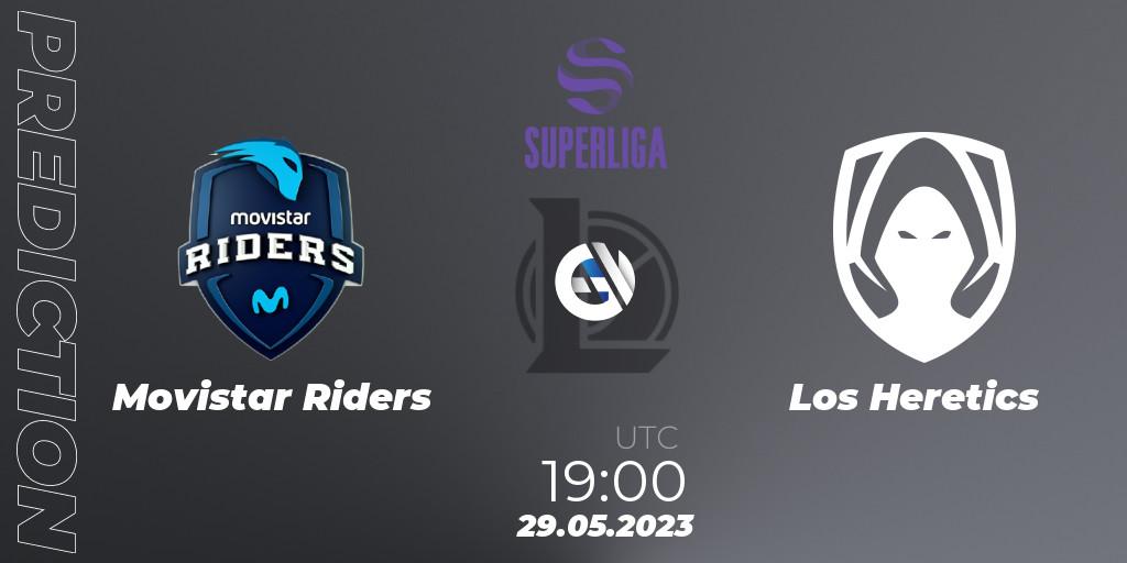 Movistar Riders contre Los Heretics : prédiction de match. 29.05.2023 at 19:00. LoL, Superliga Summer 2023 - Group Stage