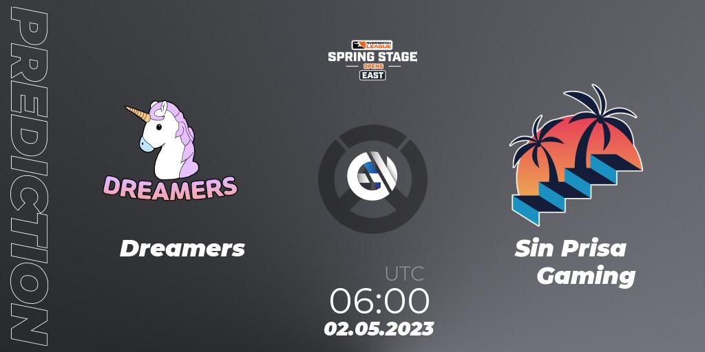 Dreamers contre Sin Prisa Gaming : prédiction de match. 02.05.2023 at 06:00. Overwatch, Overwatch League 2023 - Spring Stage Opens