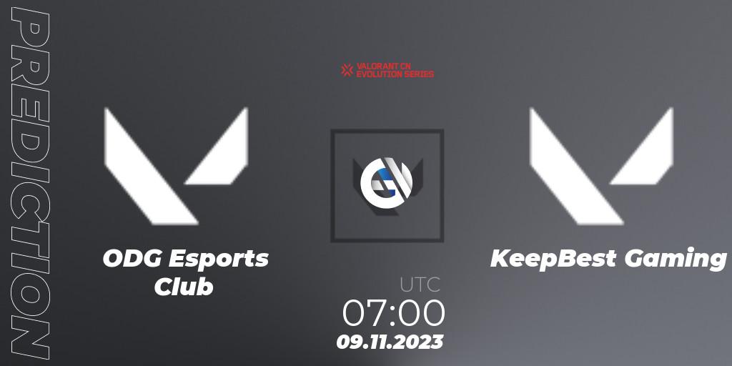 ODG Esports Club contre KeepBest Gaming : prédiction de match. 09.11.2023 at 07:00. VALORANT, VALORANT China Evolution Series Act 3: Heritability - Play-In