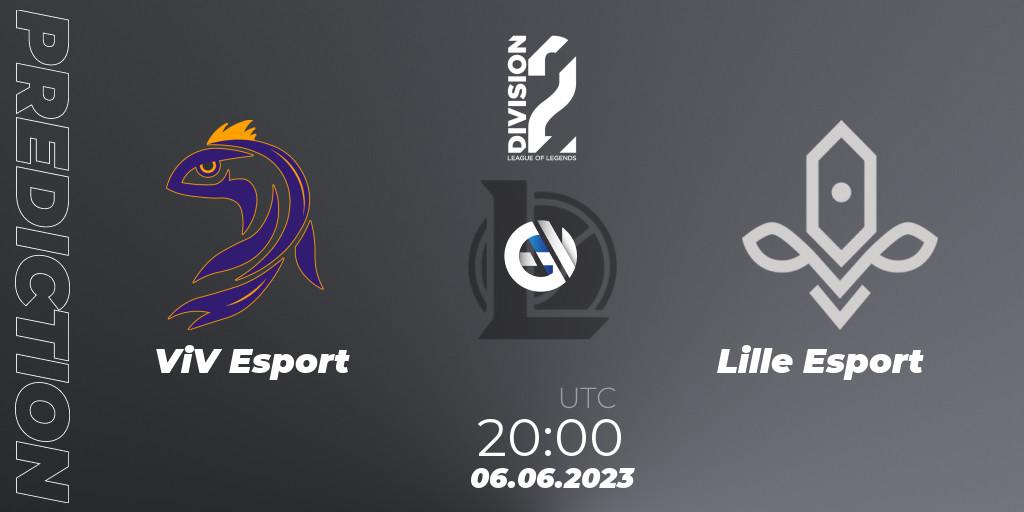 ViV Esport contre Lille Esport : prédiction de match. 06.06.23. LoL, LFL Division 2 Summer 2023 - Group Stage