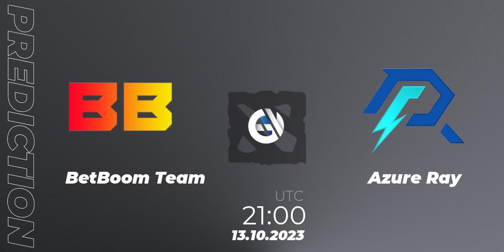 BetBoom Team contre Azure Ray : prédiction de match. 13.10.2023 at 21:46. Dota 2, The International 2023 - Group Stage