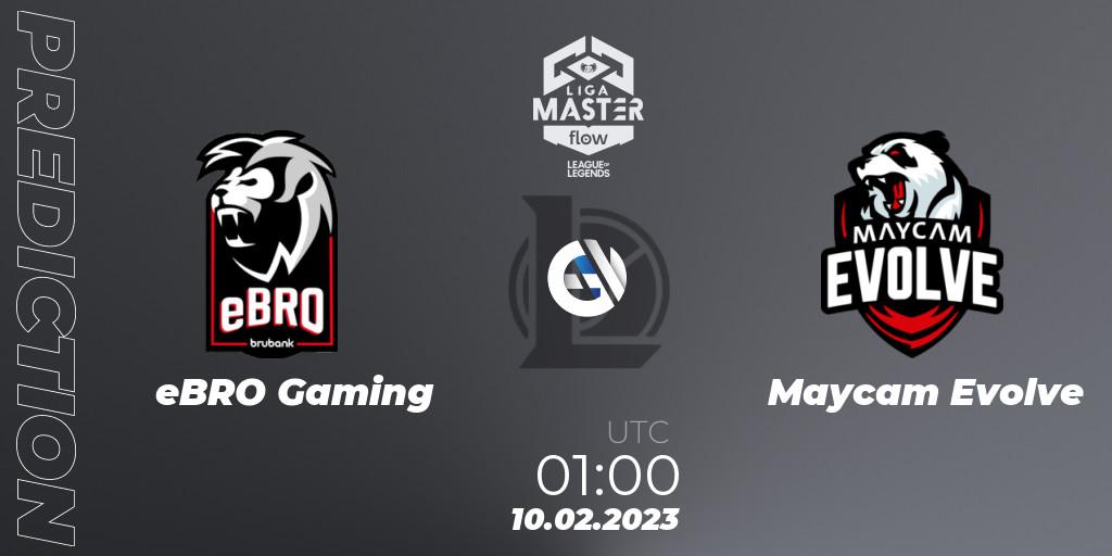 eBRO Gaming contre Maycam Evolve : prédiction de match. 10.02.23. LoL, Liga Master Opening 2023 - Group Stage