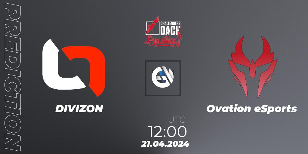 DIVIZON contre Ovation eSports : prédiction de match. 21.04.24. VALORANT, VALORANT Challengers 2024 DACH: Evolution Split 1