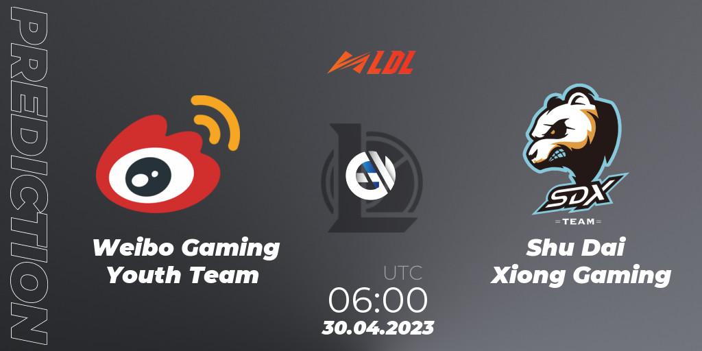 Weibo Gaming Youth Team contre Shu Dai Xiong Gaming : prédiction de match. 30.04.23. LoL, LDL 2023 - Regular Season - Stage 2