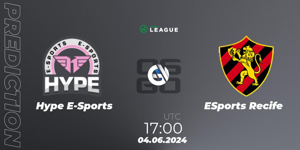 Hype E-Sports contre ESports Recife : prédiction de match. 04.06.2024 at 17:00. Counter-Strike (CS2), ESEA Season 49: Open Division - South America