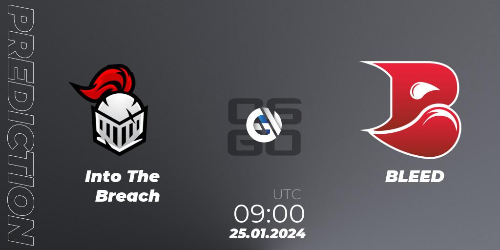 Into The Breach contre BLEED : prédiction de match. 25.01.24. CS2 (CS:GO), European Pro League Season 13