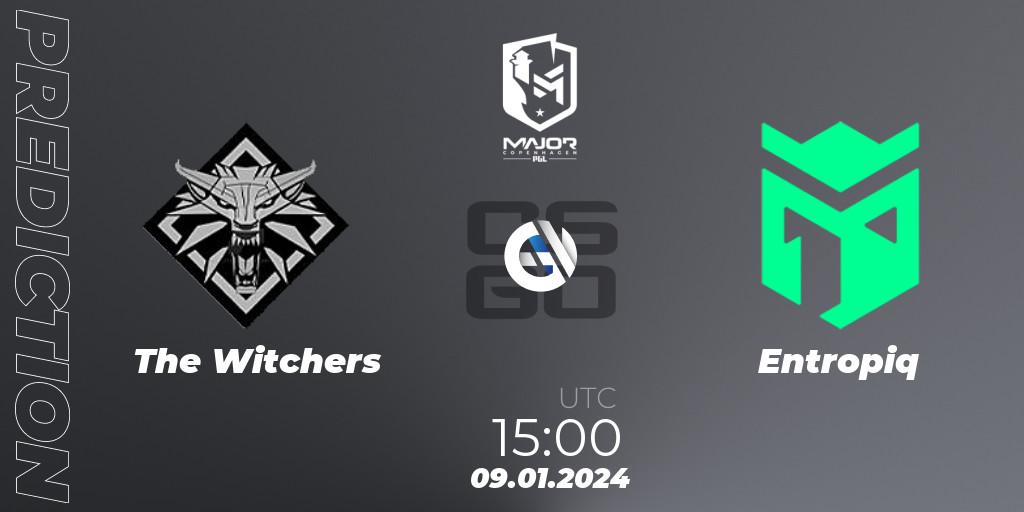 The Witchers contre Entropiq : prédiction de match. 09.01.2024 at 15:00. Counter-Strike (CS2), PGL CS2 Major Copenhagen 2024 Europe RMR Open Qualifier 1