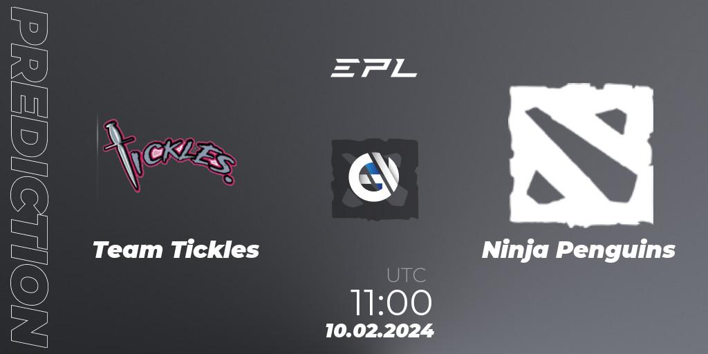 Team Tickles contre Ninja Penguins : prédiction de match. 10.02.24. Dota 2, European Pro League Season 16