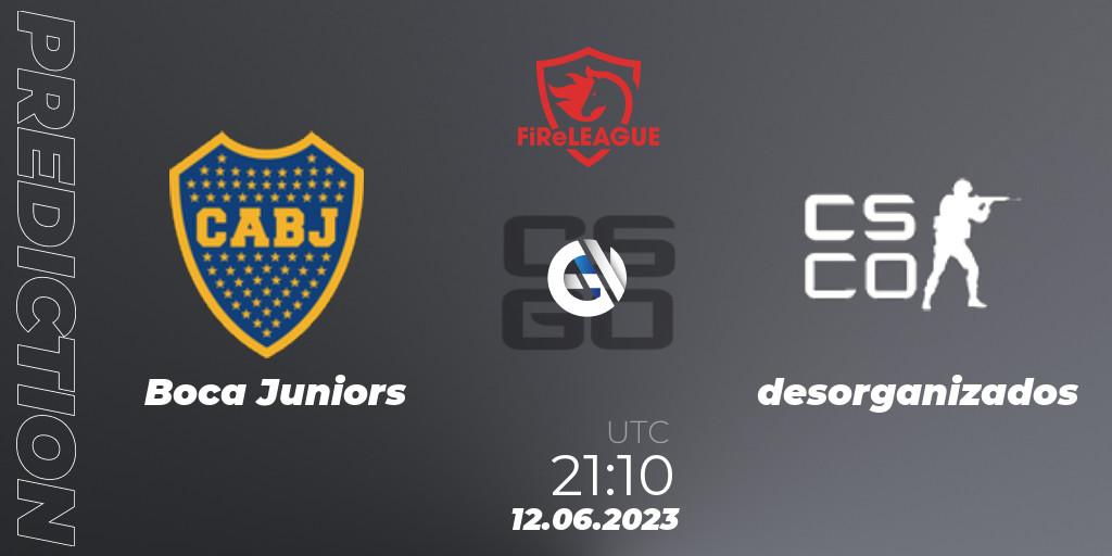 Boca Juniors contre desorganizados : prédiction de match. 12.06.23. CS2 (CS:GO), FiReLEAGUE Argentina 2023: Closed Qualifier