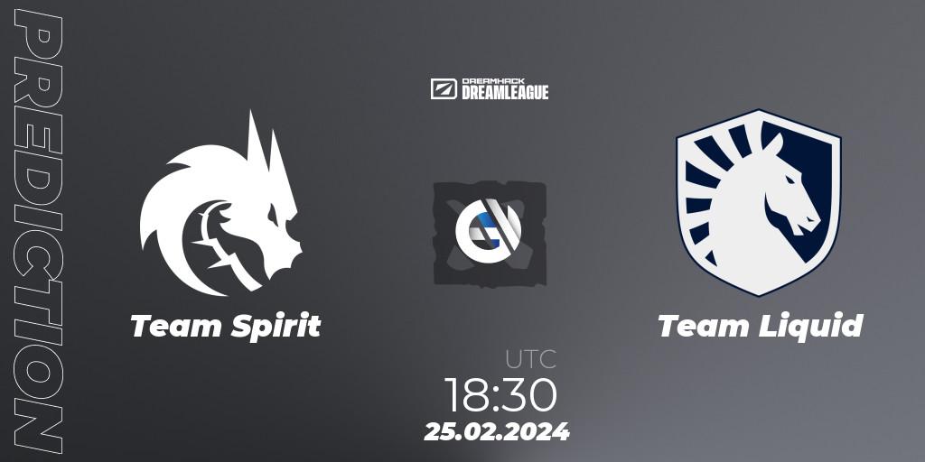 Team Spirit contre Team Liquid : prédiction de match. 25.02.24. Dota 2, DreamLeague Season 22
