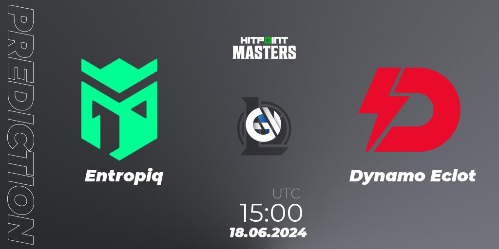 Entropiq contre Dynamo Eclot : prédiction de match. 18.06.2024 at 15:00. LoL, Hitpoint Masters Summer 2024