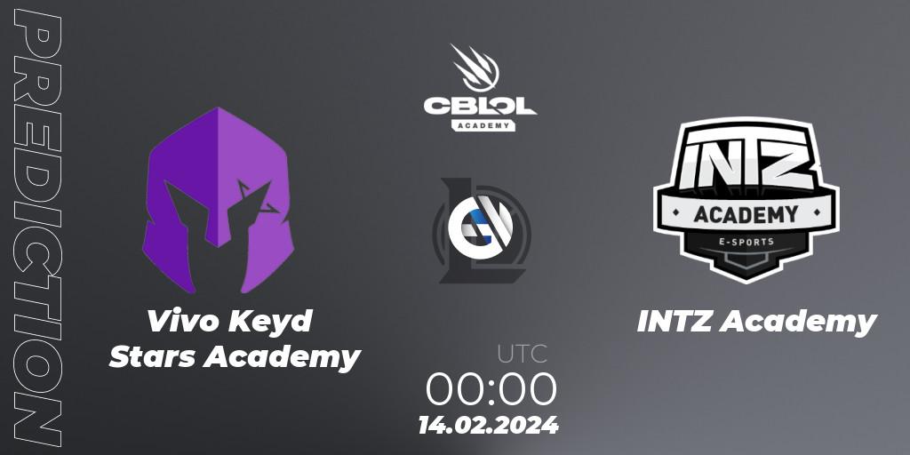 Vivo Keyd Stars Academy contre INTZ Academy : prédiction de match. 14.02.24. LoL, CBLOL Academy Split 1 2024