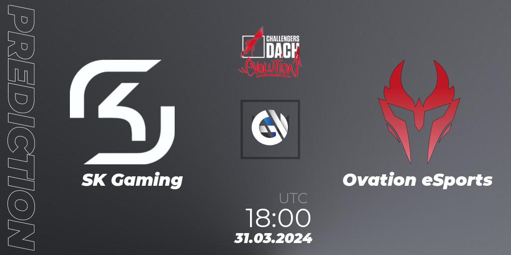 SK Gaming contre Ovation eSports : prédiction de match. 07.04.24. VALORANT, VALORANT Challengers 2024 DACH: Evolution Split 1
