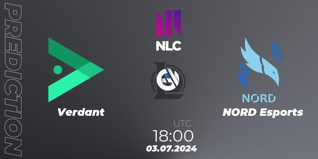 Verdant contre NORD Esports : prédiction de match. 03.07.2024 at 18:00. LoL, NLC 1st Division Summer 2024