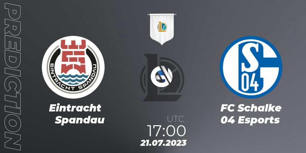 Eintracht Spandau contre FC Schalke 04 Esports : prédiction de match. 21.07.23. LoL, Prime League Summer 2023 - Group Stage