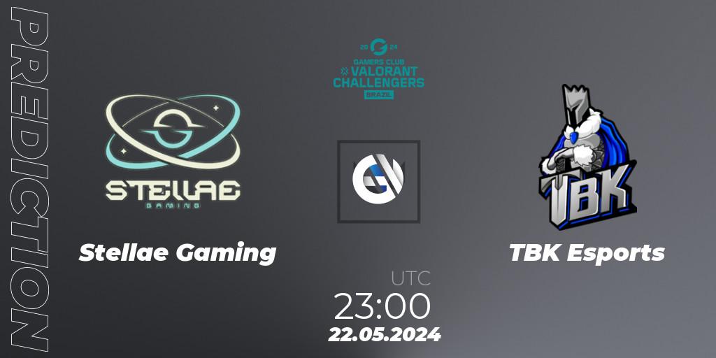 Stellae Gaming contre TBK Esports : prédiction de match. 23.05.2024 at 00:00. VALORANT, VALORANT Challengers 2024 Brazil: Split 2