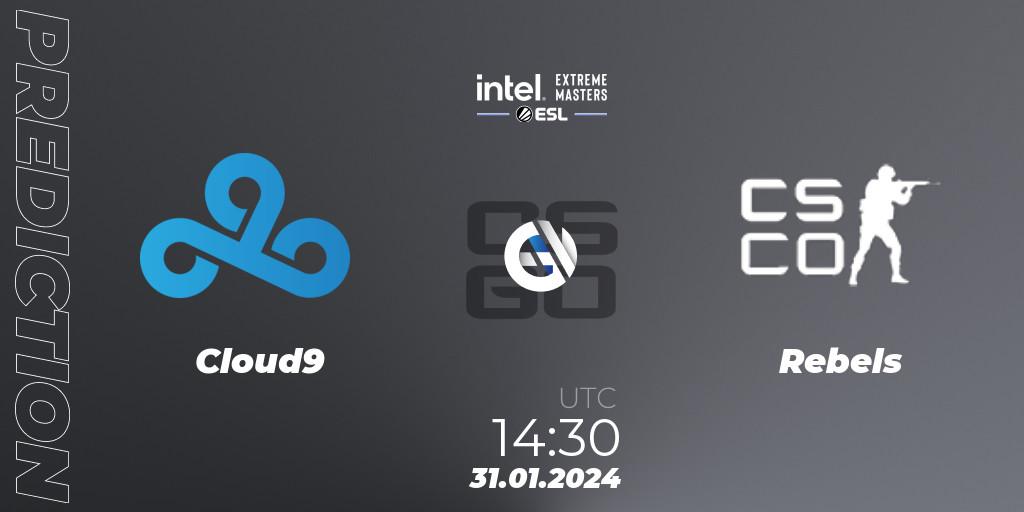 Cloud9 contre Rebels Gaming : prédiction de match. 31.01.24. CS2 (CS:GO), IEM Katowice 2024 Play-in