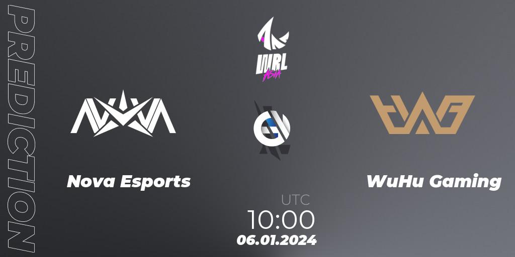 Nova Esports contre WuHu Gaming : prédiction de match. 06.01.24. Wild Rift, WRL Asia 2023 - Season 2: China Conference