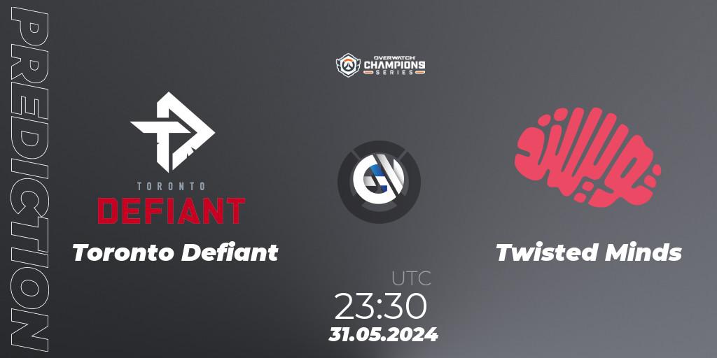 Toronto Defiant contre Twisted Minds : prédiction de match. 31.05.2024 at 23:30. Overwatch, Overwatch Champions Series 2024 Major