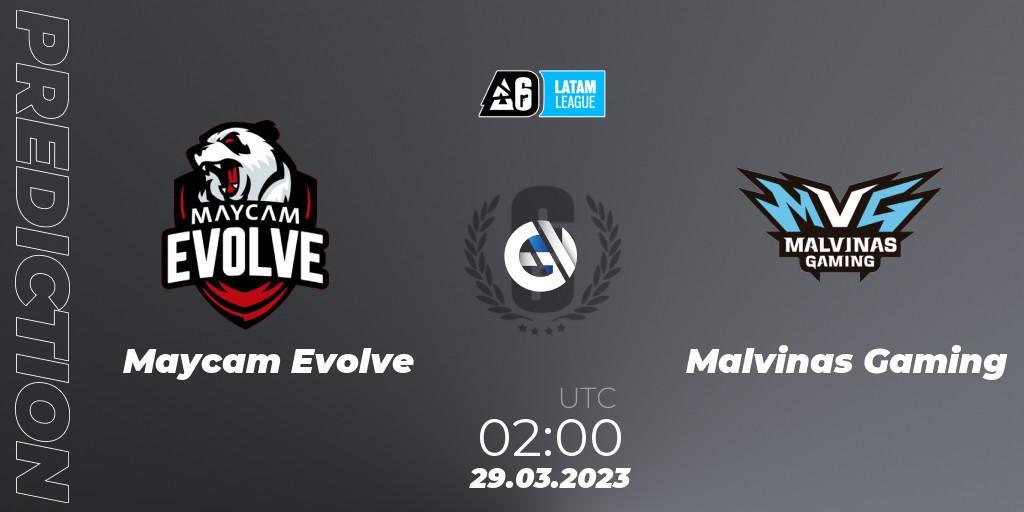 Maycam Evolve contre Malvinas Gaming : prédiction de match. 29.03.23. Rainbow Six, LATAM League 2023 - Stage 1
