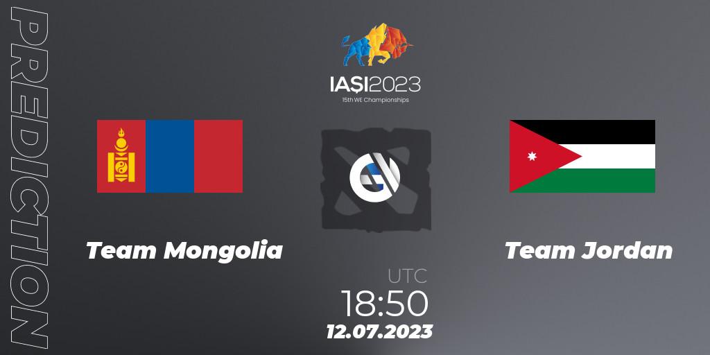 Team Mongolia contre Team Jordan : prédiction de match. 12.07.2023 at 18:50. Dota 2, Gamers8 IESF Asian Championship 2023