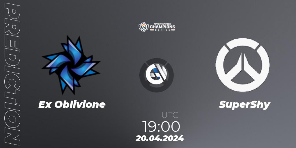 Ex Oblivione contre SuperShy : prédiction de match. 20.04.2024 at 19:00. Overwatch, Overwatch Champions Series 2024 - EMEA Stage 2 Group Stage