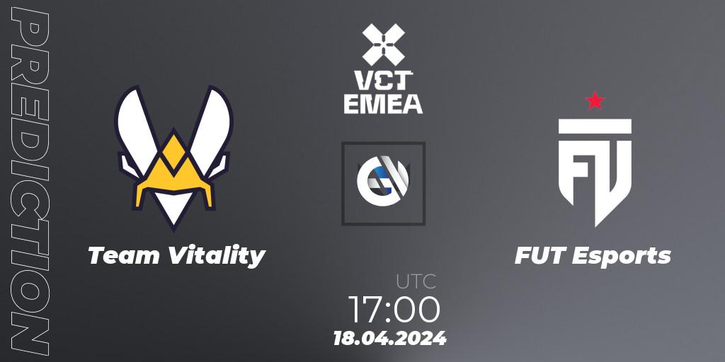 Team Vitality contre FUT Esports : prédiction de match. 18.04.24. VALORANT, VALORANT Champions Tour 2024: EMEA League - Stage 1 - Group Stage