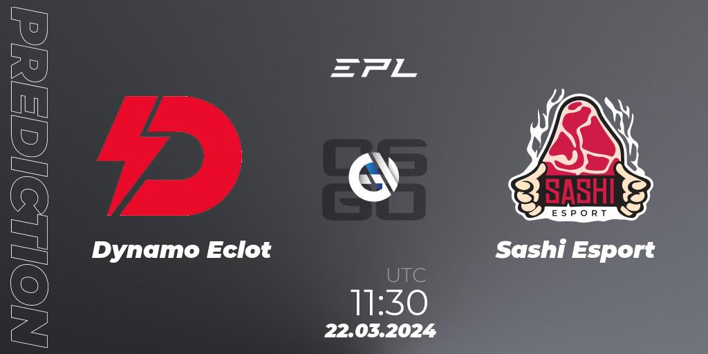 Dynamo Eclot contre Sashi Esport : prédiction de match. 22.03.24. CS2 (CS:GO), European Pro League Season 16: Division 2