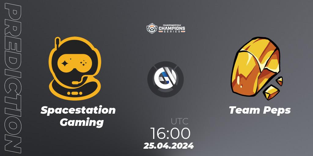 Spacestation Gaming contre Team Peps : prédiction de match. 25.04.2024 at 16:00. Overwatch, Overwatch Champions Series 2024 - EMEA Stage 2 Main Event