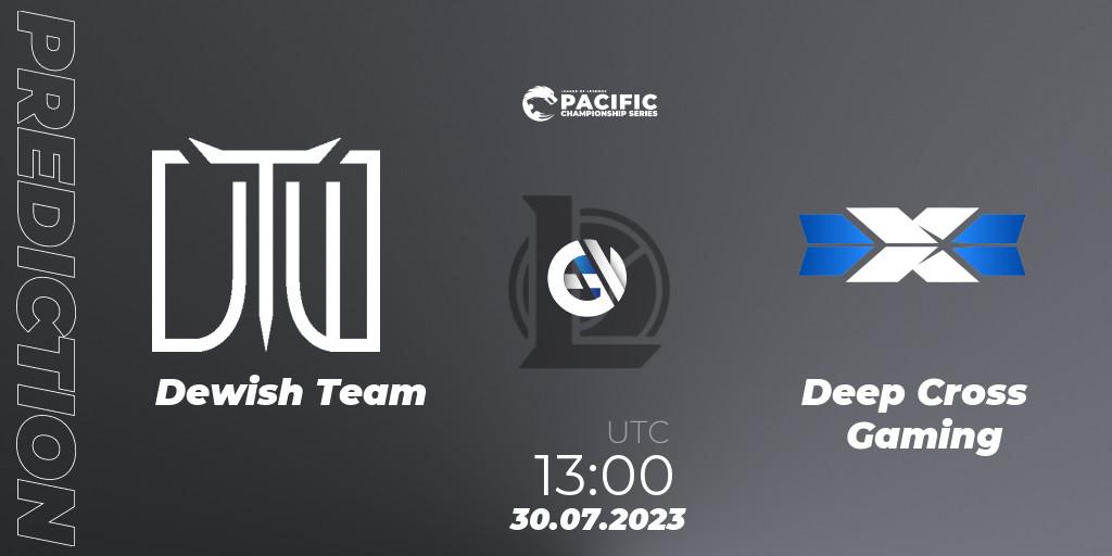 Dewish Team contre Deep Cross Gaming : prédiction de match. 30.07.23. LoL, PACIFIC Championship series Group Stage