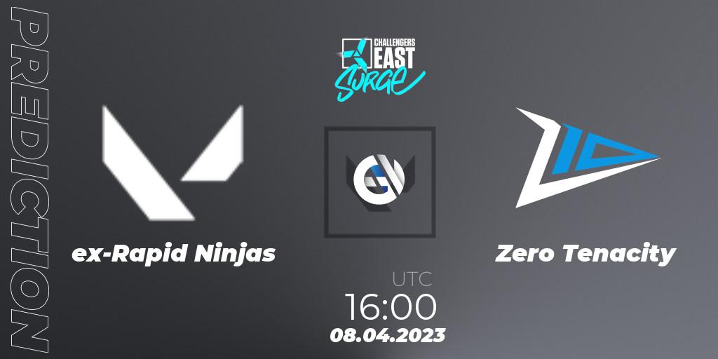 ex-Rapid Ninjas contre Zero Tenacity : prédiction de match. 08.04.2023 at 16:05. VALORANT, VALORANT Challengers East: Surge - Split 2 - Regular Season