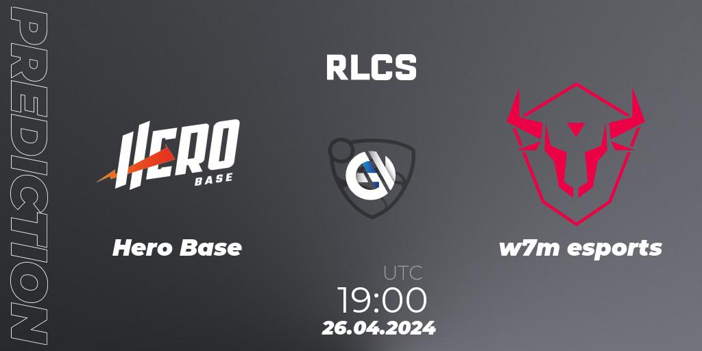 Hero Base contre w7m esports : prédiction de match. 26.04.2024 at 19:00. Rocket League, RLCS 2024 - Major 2: SAM Open Qualifier 4