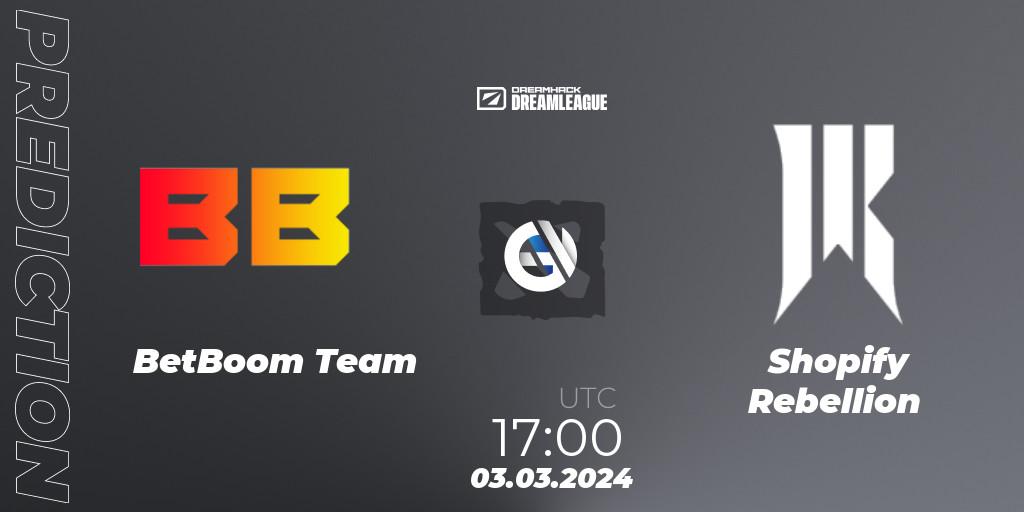 BetBoom Team contre Shopify Rebellion : prédiction de match. 03.03.24. Dota 2, DreamLeague Season 22