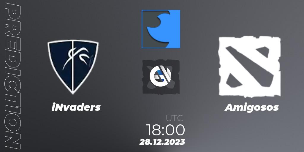 iNvaders contre Amigosos : prédiction de match. 28.12.2023 at 18:00. Dota 2, FastInvitational DotaPRO Season 2